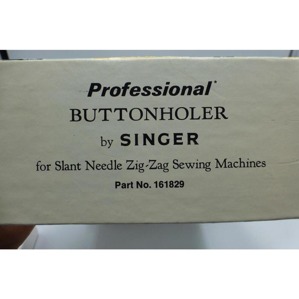 Vintage SINGER Professional Buttonholer Attachment 161829 for Slant Needle C12 - Picture 8 of 8